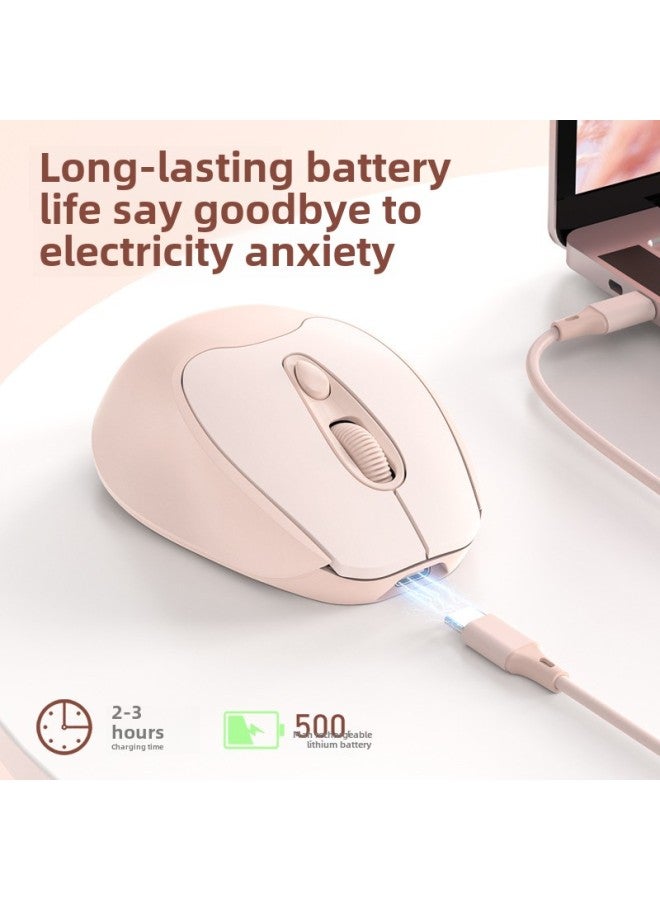 Wireless Mouse Bluetooth Three-mode Mute Type-c Charging Laptop Desktop Office Home Wholesale-Colour:Typec Wired Model—night Sky Gray - Image 5