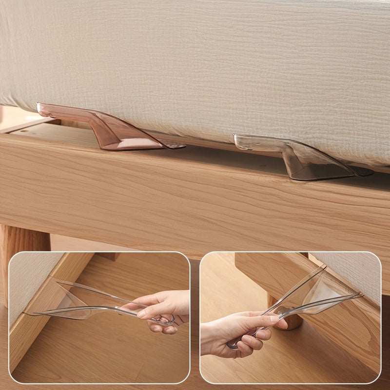 White Multipurpose Bed Sheet Folding Tool with Handhelp Broom for Sofa Bedroom Car Cleaning - Image 5