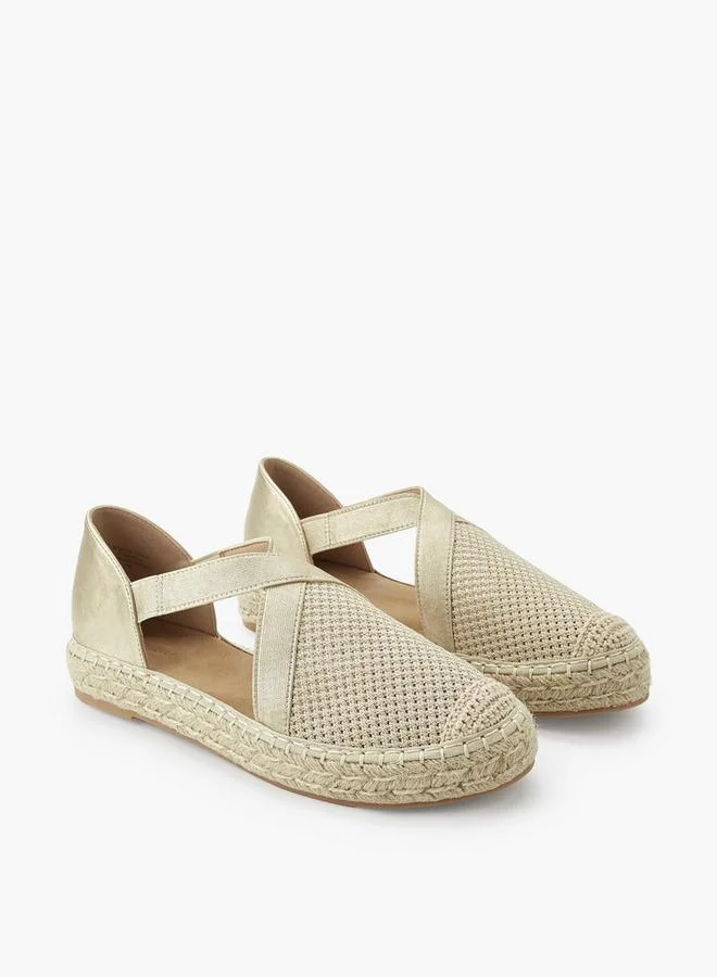 Peppermint Gold Women Textured Espadrille Shoes for Women | Best Price UAE