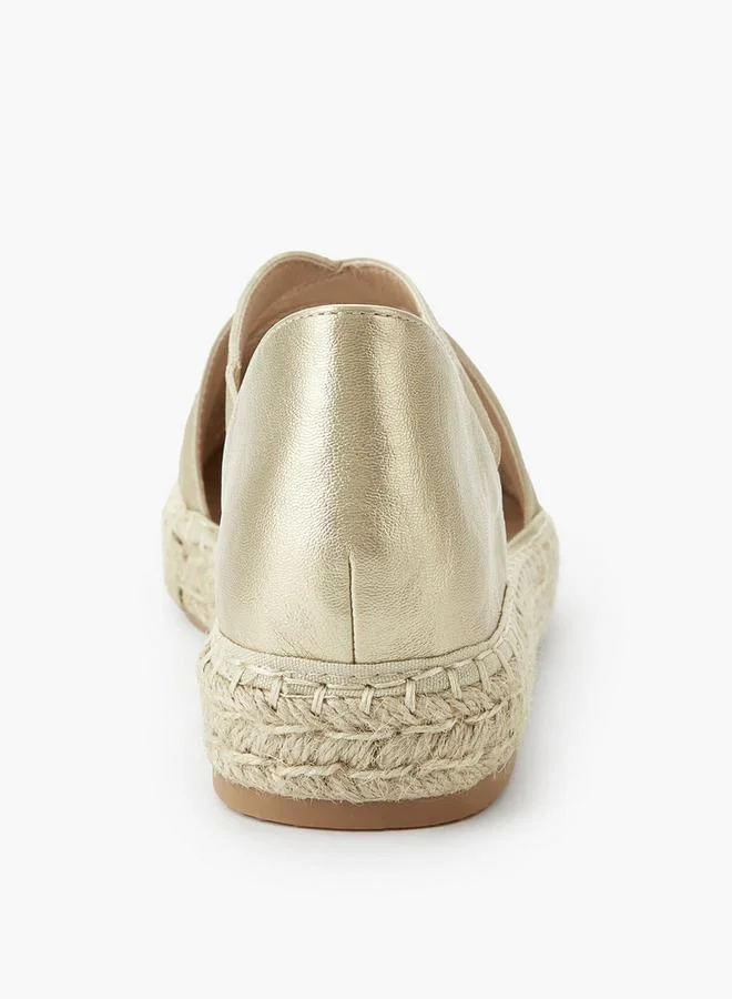 Peppermint Gold Women Textured Espadrille Shoes for Women | Best Price UAE