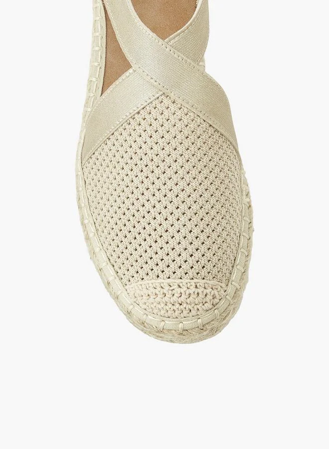 Peppermint Gold Women Textured Espadrille Shoes for Women | Best Price UAE