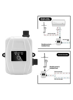 Y&D Water Booster Pump,24V Portable Automatic Pressure Pump,150W Shower Pump with Flow Switch, Hot Cold for Tap Water/Toilet/Bathroom (White)  - Image 3