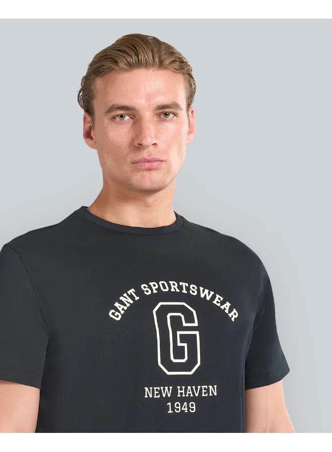 GANT Gant Graphic Short Sleeve T-Shirt For Men (Grey Melange)
