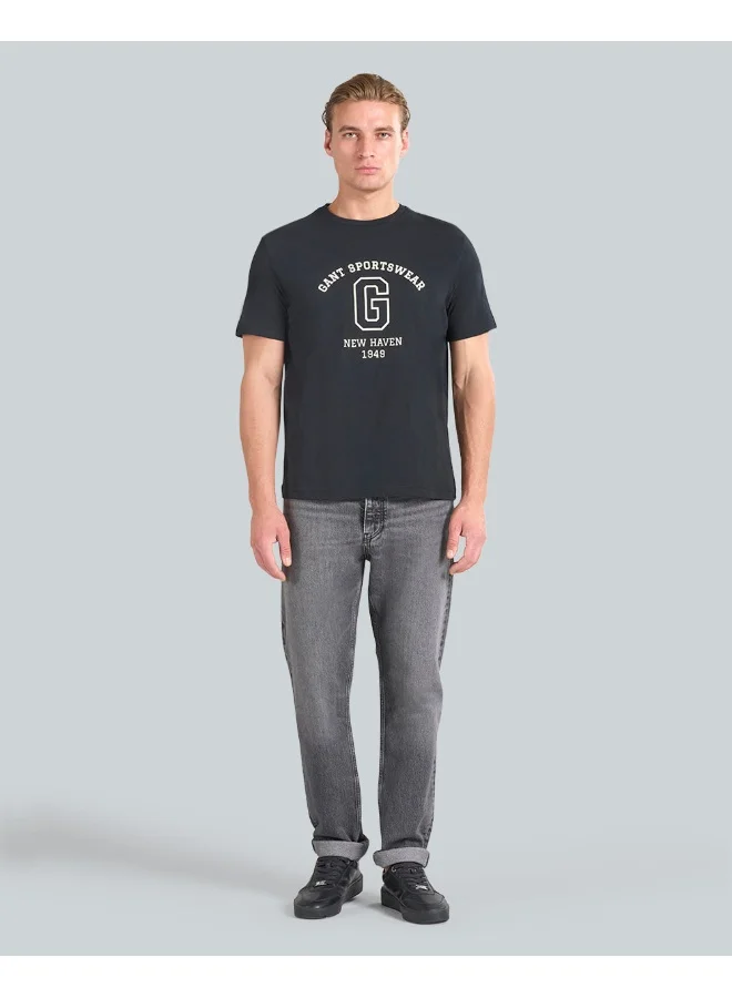 GANT Gant Graphic Short Sleeve T-Shirt For Men (Grey Melange)