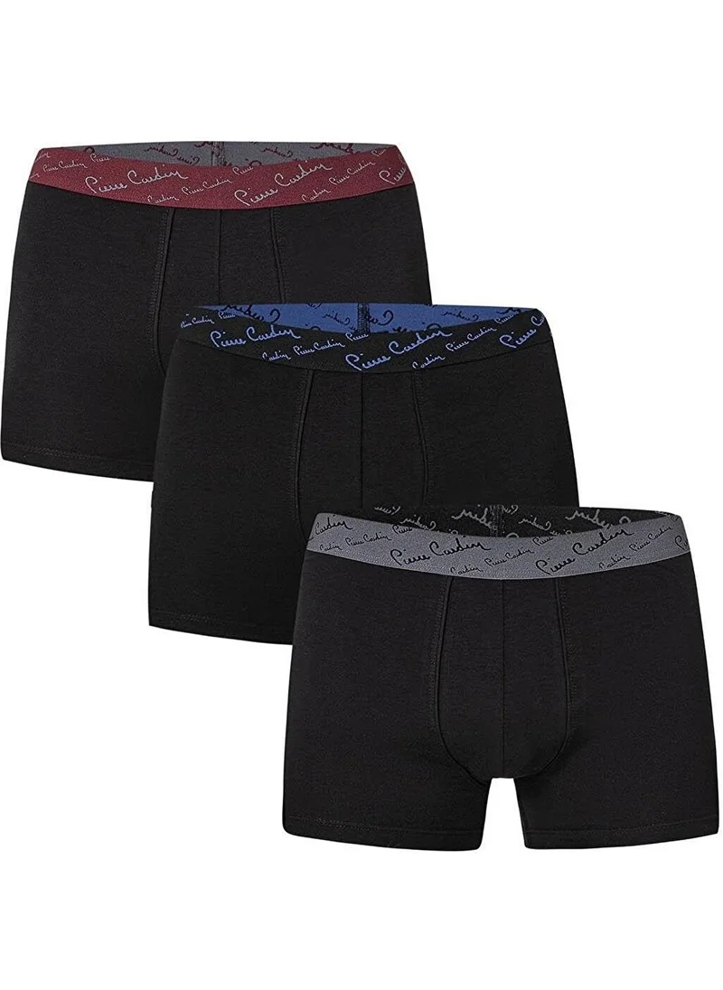 بيير كاردان Men's 3-Pack Stretch Boxer, 95% Cotton 5% Lycra