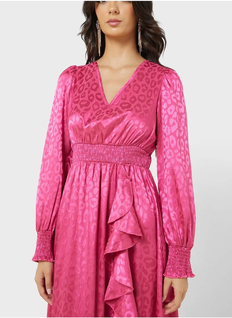 ايلا Dress With Ruffled Detail