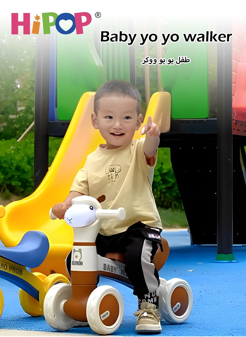 HIPOP - Balance Bike for Kids,Child Ride On Car with Bubble Spray,Light and Music,Friendly Training Balance,Ride On Toys as Children Gift - Image 1