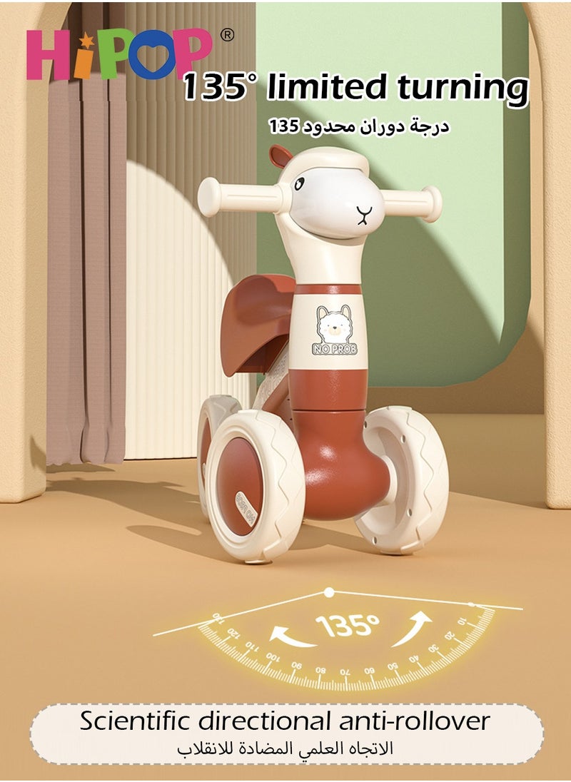 HIPOP - Balance Bike for Kids,Child Ride On Car with Bubble Spray,Light and Music,Friendly Training Balance,Ride On Toys as Children Gift - Image 1