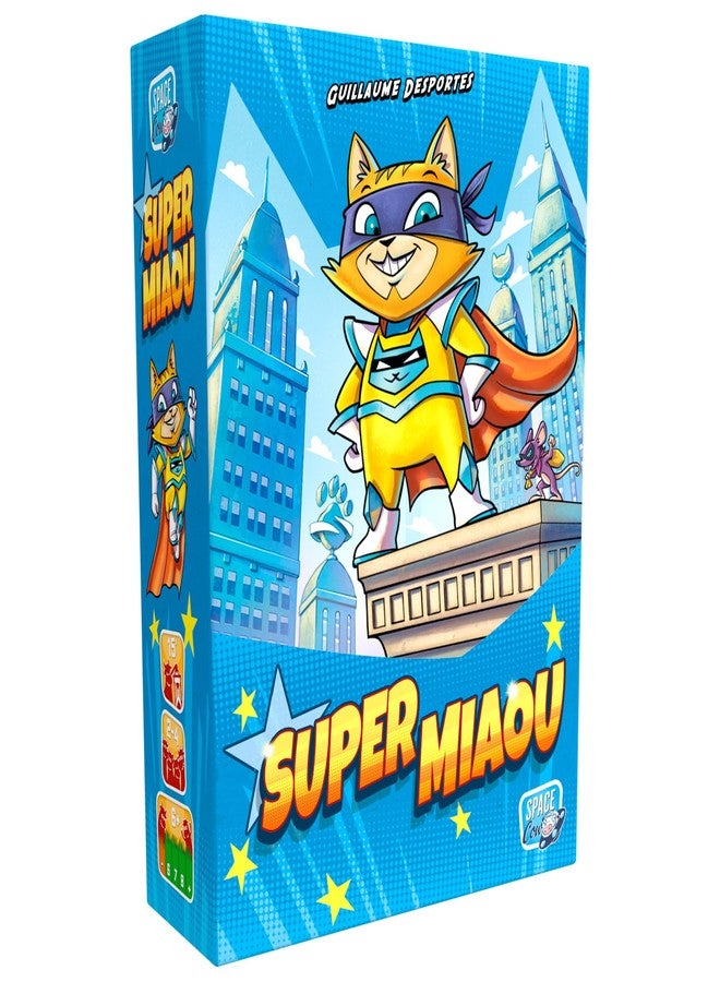 Asmodee Super Meow Card Game - Fun Deck-Building Strategy Game, Quick and Portable Family Game for Kids & Adults, Ages 6+, 2-4 Players, 15 Minute Playtime, Made by Space Cow - Image 1