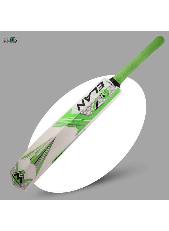 Elan New Berry Wooden Cricket Bat Full Size – Soft Ball Cricket Bat with Durable Wood Blade and Comfort Grip for Practice, Training and Recreational Matches for Soft Balls - Image 1
