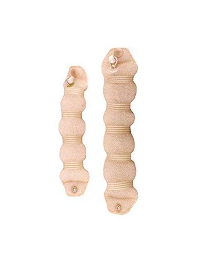 DNHCLL Set Of 2 Beige Magic Hair Styling Styler Hot Hair Donut Bun Ring Styler Maker For Women Lady Girls (1 Large+1 Small) - Image 2
