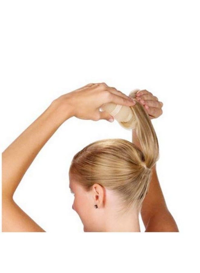 DNHCLL Set Of 2 Beige Magic Hair Styling Styler Hot Hair Donut Bun Ring Styler Maker For Women Lady Girls (1 Large+1 Small) - Image 5
