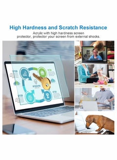Y&D 15.6 Inch Blue Light Screen Protector Panel Eye Protection Anti Scratch Easy Hanging Type Acrylic for All Laptop  - Image 4