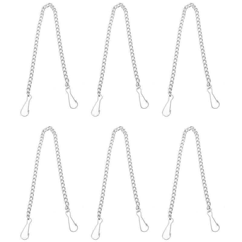 Universal Toilet Flapper Lift Chain Replacement Kit 6 Pieces Stainless Steel - Image 2