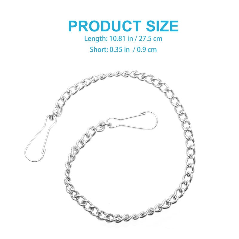 Universal Toilet Flapper Lift Chain Replacement Kit 6 Pieces Stainless Steel - Image 3