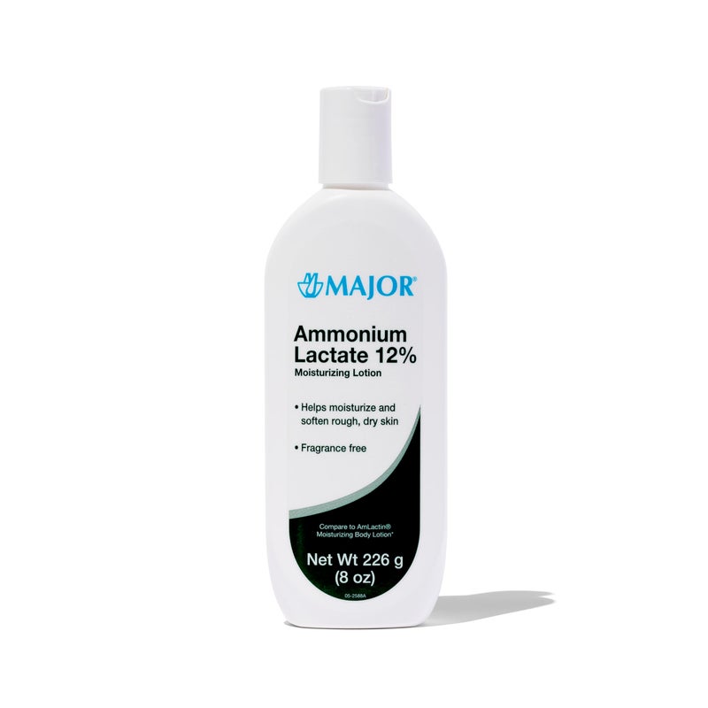 Major Ammonium Lactate 12% Moisturizing Lotion - Lactic Acid Lotion - Helps Hydrate, Soften, and Exfoliate Rough, Dry Skin - Daily Body Lotion - Fragrance-Free - 8 Oz (1 Pack) - Image 1
