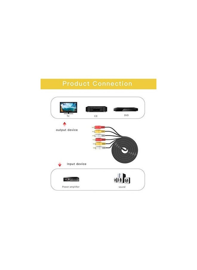 تايمي - كيبل الصوت والفيديو RCA متعدد الألوان قطعتين - Image 1