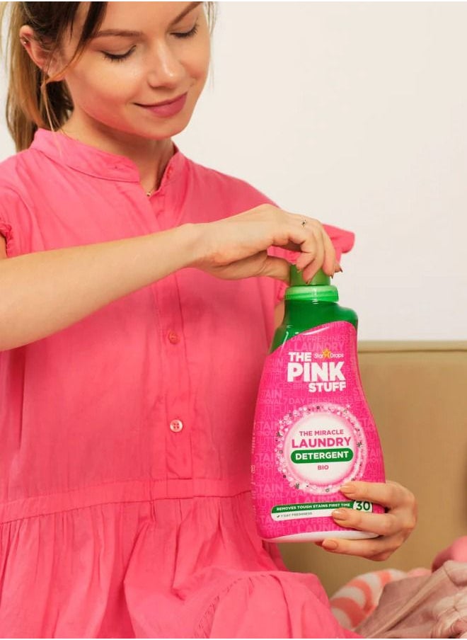 THE PINK STUFF - The Miracle Laundry Detergent Bio Liquid and Fabric Conditioner 32 Wash 960ml Pack of 2 - Image 1