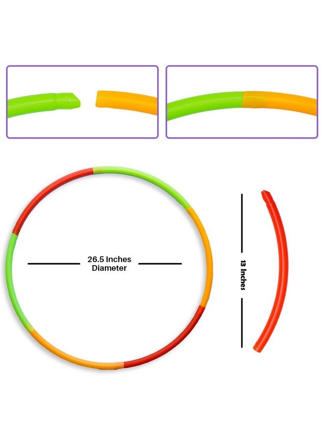 Ratna's Hula Hoop Ring Slim for Kids. Best hupla Ring with Attractive Colours (70 cm Diameter)(6 Pieces) Multicolor - Image 2