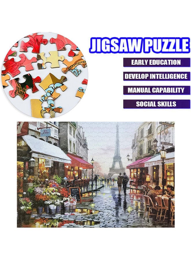 1000-Piece Rainy Couple Jigsaw Puzzles - Image 2