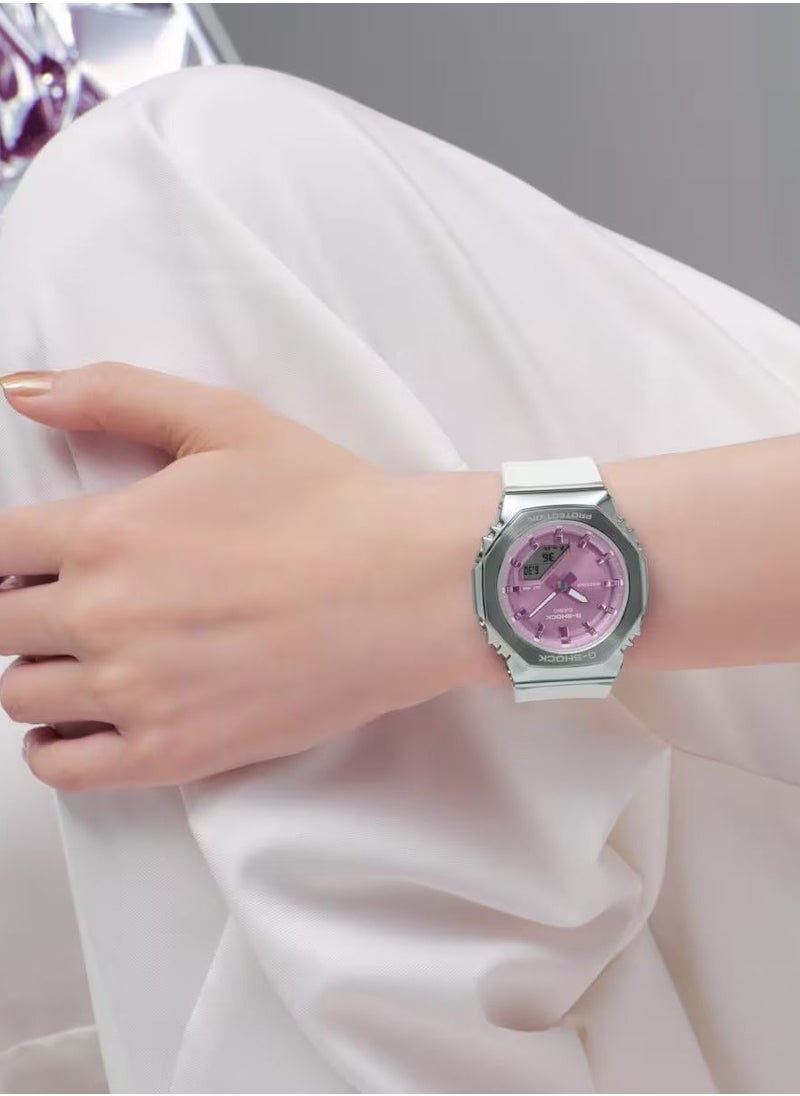 G-SHOCK G-SHOCK Women's Watch Analog-Digital Polished Metal - GM-S2110-7A6DR  - Image 2