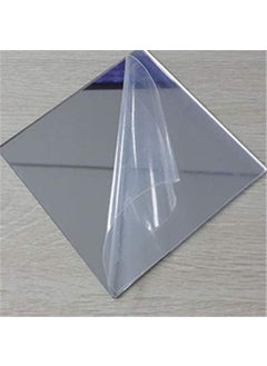 BIGMALL BIGMALL Silver Mirror Acrylic Sheet 2 mm 12 inch X 12 inch 12x12 Pack of 2pcs Acrylic 12X12X2PCS 