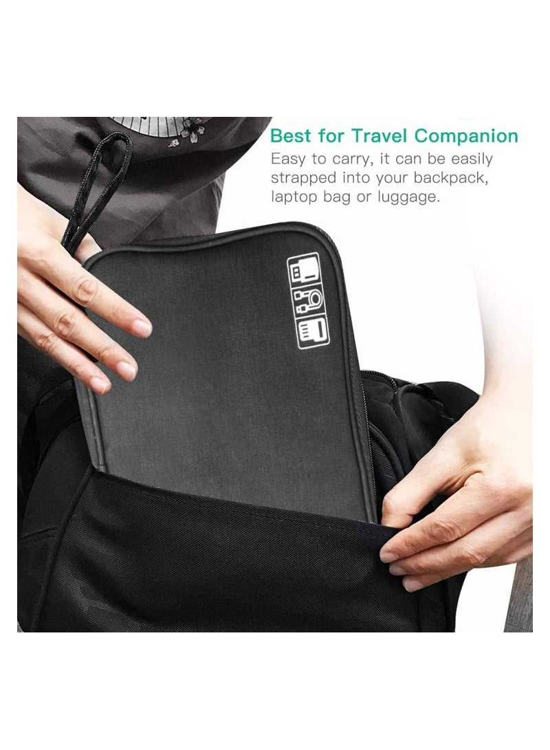 Y&D Travel Cable Organiser Bag Universal Carry Gadget for USB Drive SD Card Charger Hard Disk  - Image 4