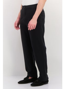 Jack Jones Men Loose Fit Plain Chino Pants, Black  - Image 3