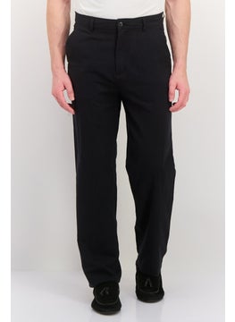 Jack Jones Men Loose Fit Plain Chino Pants, Black  - Image 1