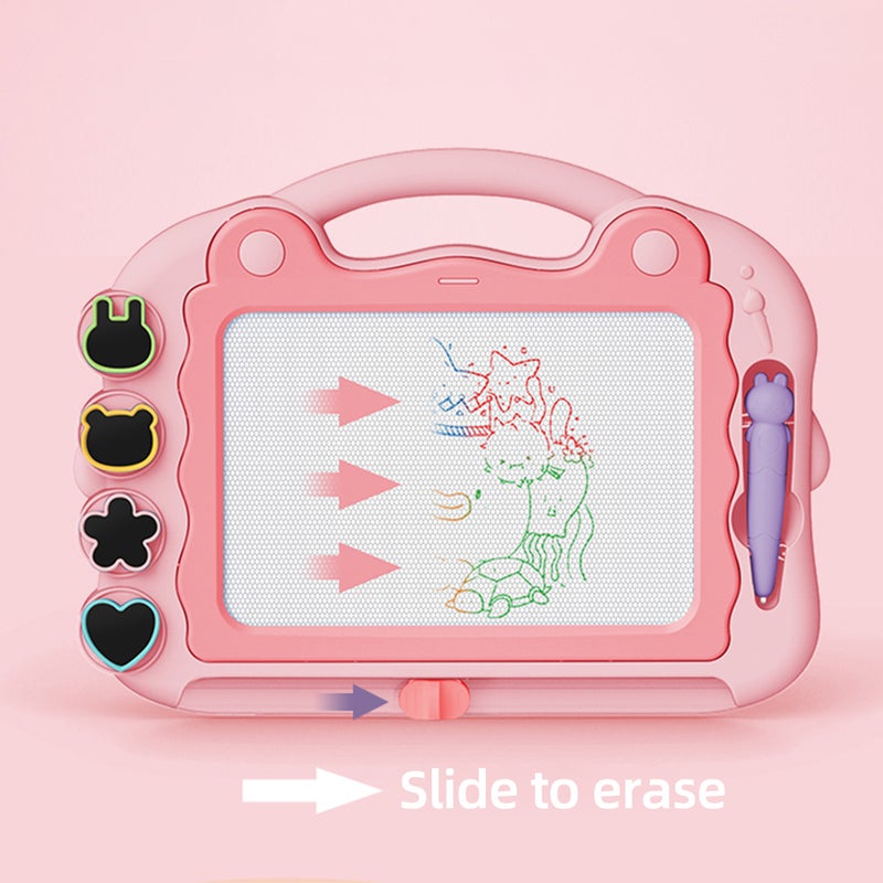 Magnetic Drawing Board for Toddler Kids Painting Writing Pad for Sketch Toy 2-3 Year with 4 Stamps and 1 Pen Educational Learning Aids Birthday Holiday Gift - Image 5