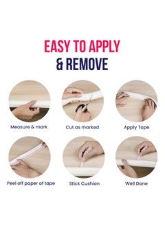 BRANDSFINITY Brandsfinity Edge & Corner Protector for Baby Proofing, 2m Edge Foam Strip & 4 Corner Protectors, Furniture Safety, Baby Bed Protector, Table Corner Guards  - Image 5