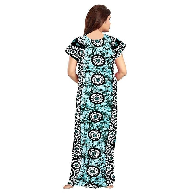 KBNBJ Women's Cotton Printed Multicolor Maxi Nighty (Pack Of 2) (Free Size, Set_4) - Image 4