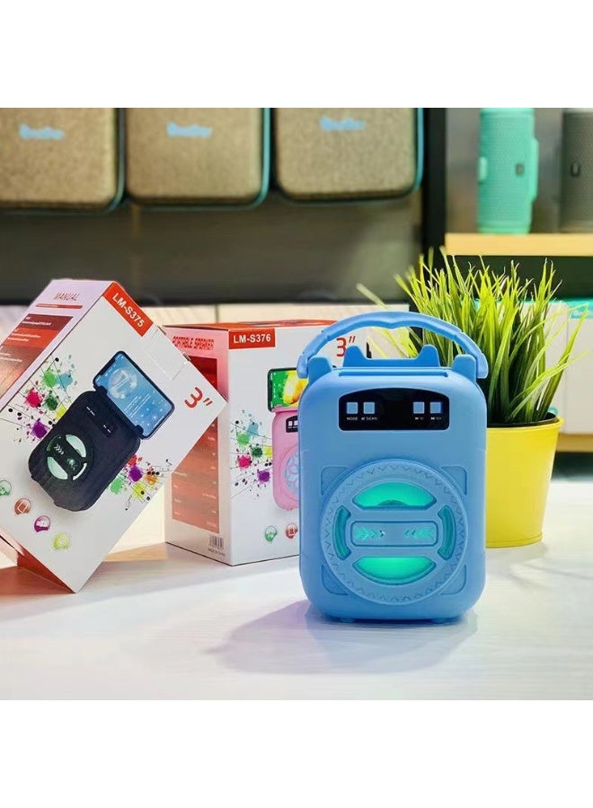 NIBEMINENT Bluetooth Speaker Subwoofer Outdoor Portable Small Mini Speaker Home Desktop Wireless Speaker  - Image 2