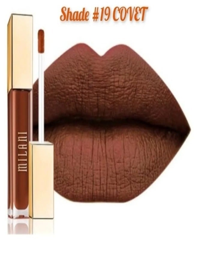 Milani Amore Matte Lip Crème, Shade 19 Covet, 6g - Long-Lasting, Full Coverage Matte Liquid Lipstick - Image 2