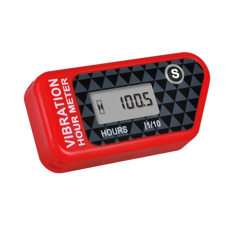 YOOREAL Vibration Hour Meter,Maintenance Hours for Gas Diesel Engine Powered Generator Compressor Motorcycle Snowblower Trailer Motor Grader Pressure Washer - Image 1