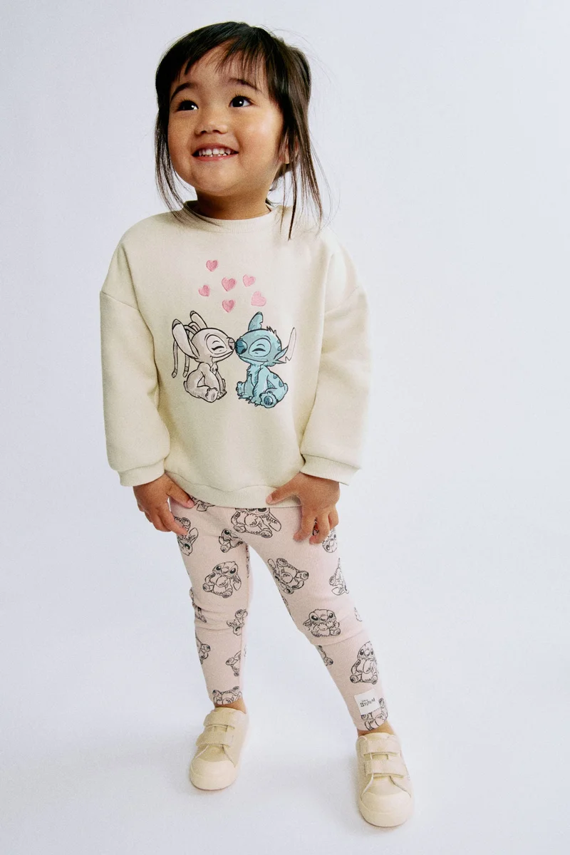 H&M Printed brushed-inside sweatshirt