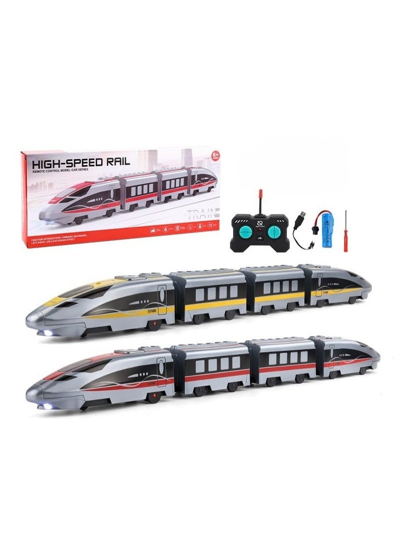 High-Speed Remote Control City Train Toy, Electric RC Train with Wireless Remote for Kids - Image 2
