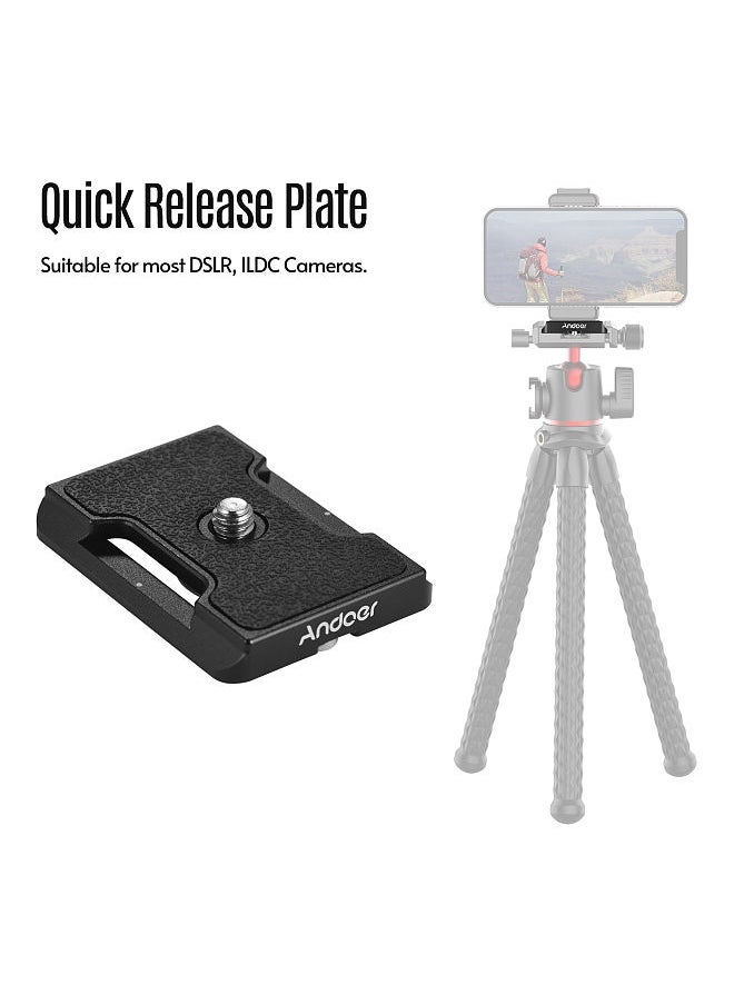 ANDOER - TY-50 Quick Release Plate Small QR Plate with Arca Swiss Standard Mount 1/4 Inch Screw for DSLR Camera - Image 1