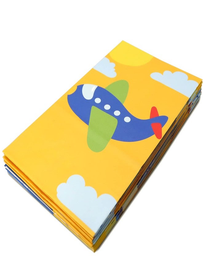 HaPiBiDesign 24 PCS Transportation Party Favor Bags with Stickers - Traffic Goodie Gift Treat Bags for Birthday Party Supplies - Image 3