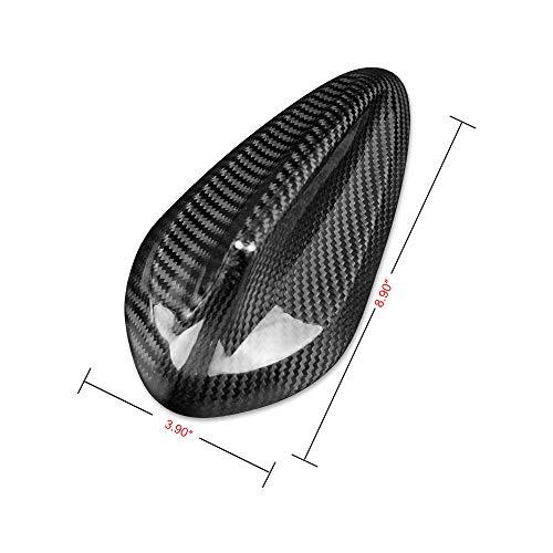 AIRSPEED Carbon Fiber Car Shark Fin Antenna Cover Radio Signal Base Sticker for BMW F22 F87 M2 F30 F35 F80 M3 G20 F32 F36 F82 M4 G30 G38 F90 M5 G11 G12 Accessories (Black) - Image 2