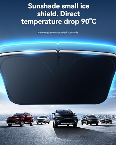 LZYYQX Windshield Sun Shade for Hyundai Santa Fe Front Window Shades Cover for 2010-2025 Santa Fe Windshield Sun Visor Protector Car Accessories - Image 5