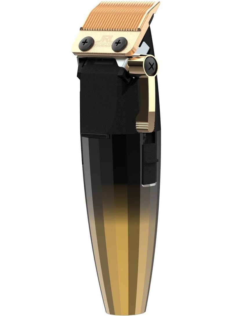 جي آر إل بروفيشنال ماكينة قص الشعر الاحترافية JRL FreshFade 2020C-G Gold، ماكينة حلاقة لاسلكية للحلاقين مع تقنية Cool Blade وSmart-Clip، شاشة LCD، بطارية ليثيوم، مثالية للتدريج والسكين فيد والصالونات - Image 2
