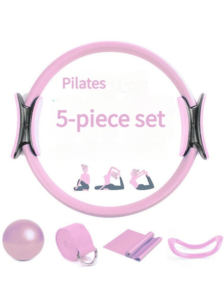 Nariele 5 Pcs Pilates Ring Set Yoga Fitness Magic Circle Pilates Equipment for Home Workouts Fitness kit - Image 1