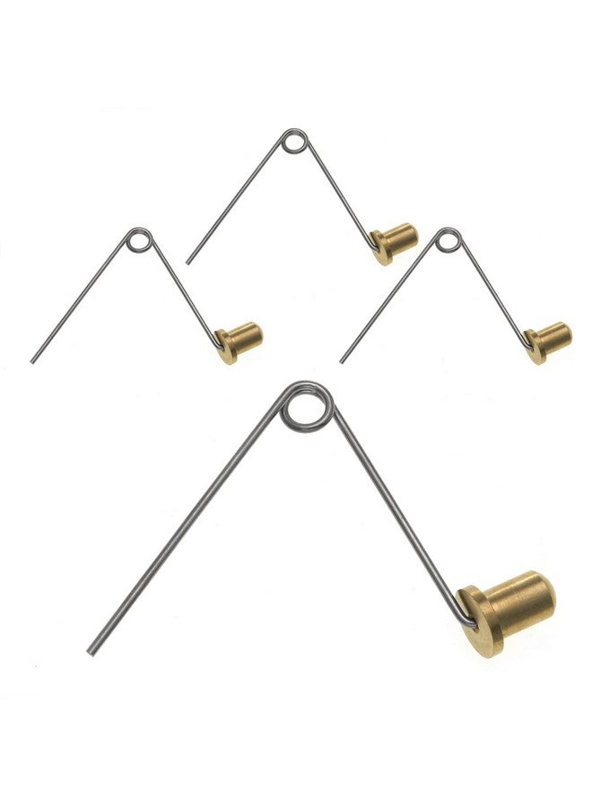 DGHAOP 4Pcs Kayak Paddle Spring Clips Tent Pole Clips Push Button Spring Snap Clip Solid Single Button Spring Snap Clips - Image 1