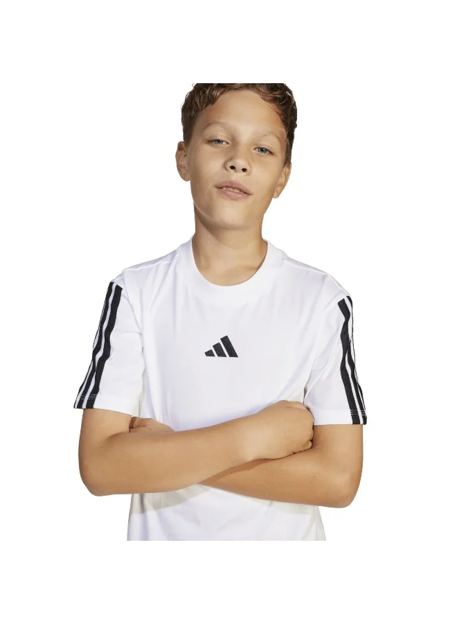 Adidas Adidas J 3S Tee 160 White T-Shirt (Short Sleeve) T-Shirts For Kids