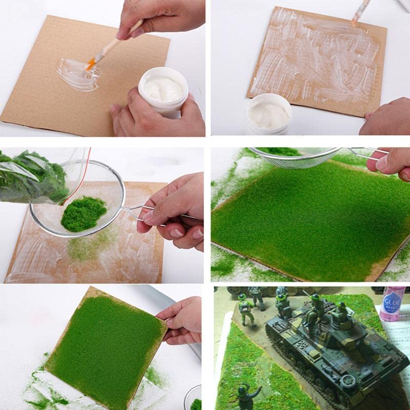 KRAFTMASTERS�100 Grams Artificial Moss Powder Green Fake Grass Fairy Garden Miniatures Landscape Artificial Grass Powder - Image 4