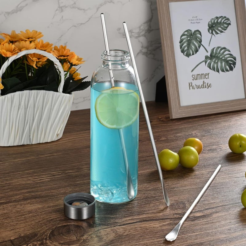 luvtree 8-Pack 10" / 25.8cm Stainless Steel Long Handle Stirring & Mixing Spoon – Reusable Bar Tool for Coffee, Tea, Iced Drinks & Cocktails - Image 4