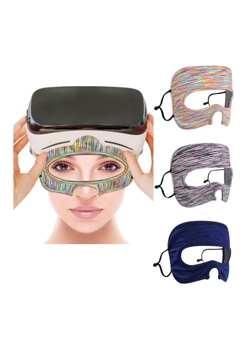 VR Eye Mask Cover, Breathable Sweat Band Designed Adjustable Sizes, Breathable Sweat Band for VR Workout for Mate Quest 2/ for Oculus Rifts/ for HTC Vive Pro 2 (3 pcs) - Image 1