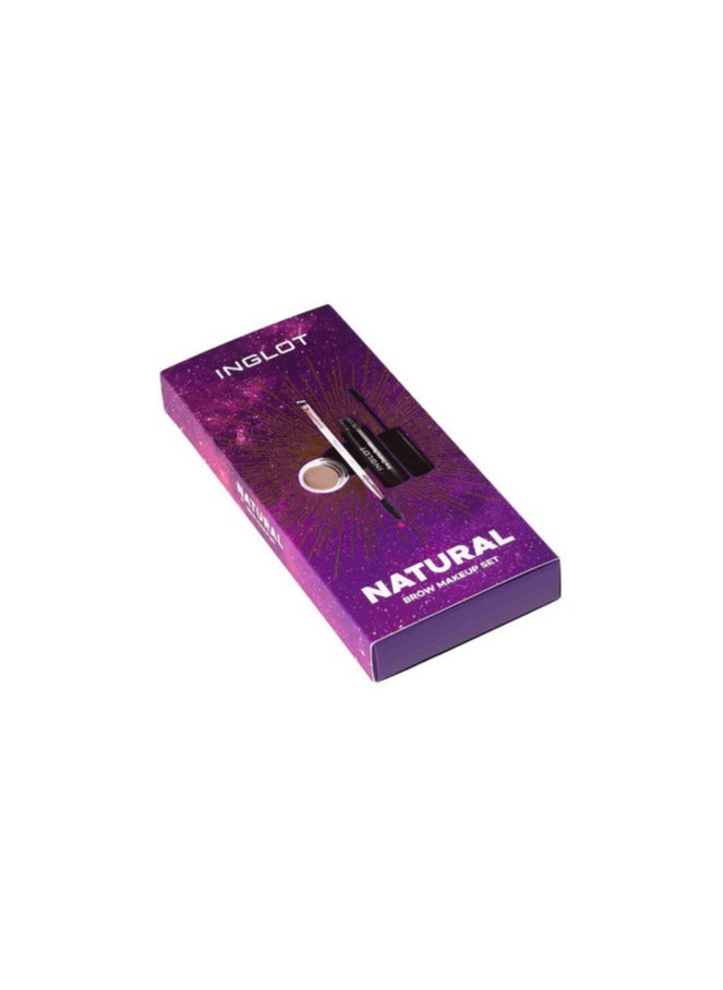 Inglot - Inglot Natural Brow Makeup Set Brow Kit - Image 1