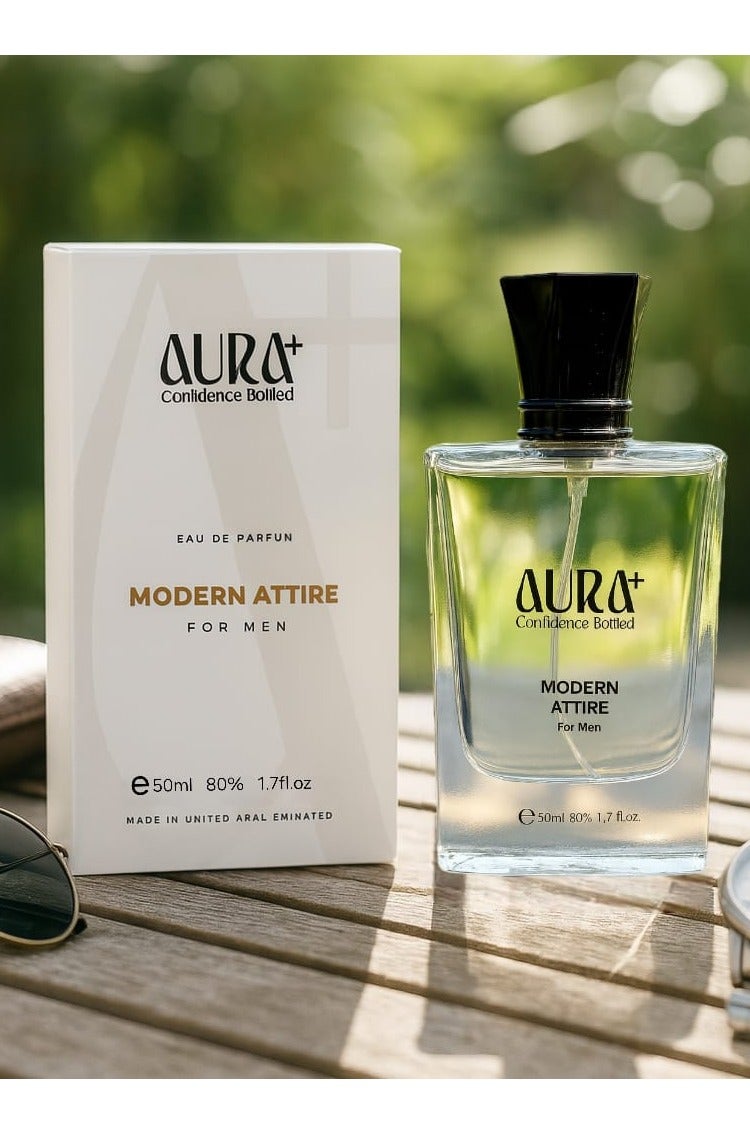 Aura plus Modern Attire EDP For Men 50ml Perfume - Image 2